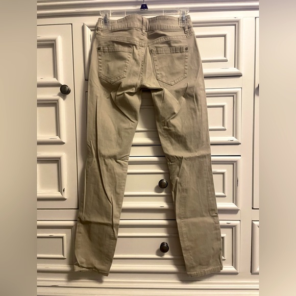 Ripped Khaki Skinny Jeans. Worn Once - Picture 3 of 3